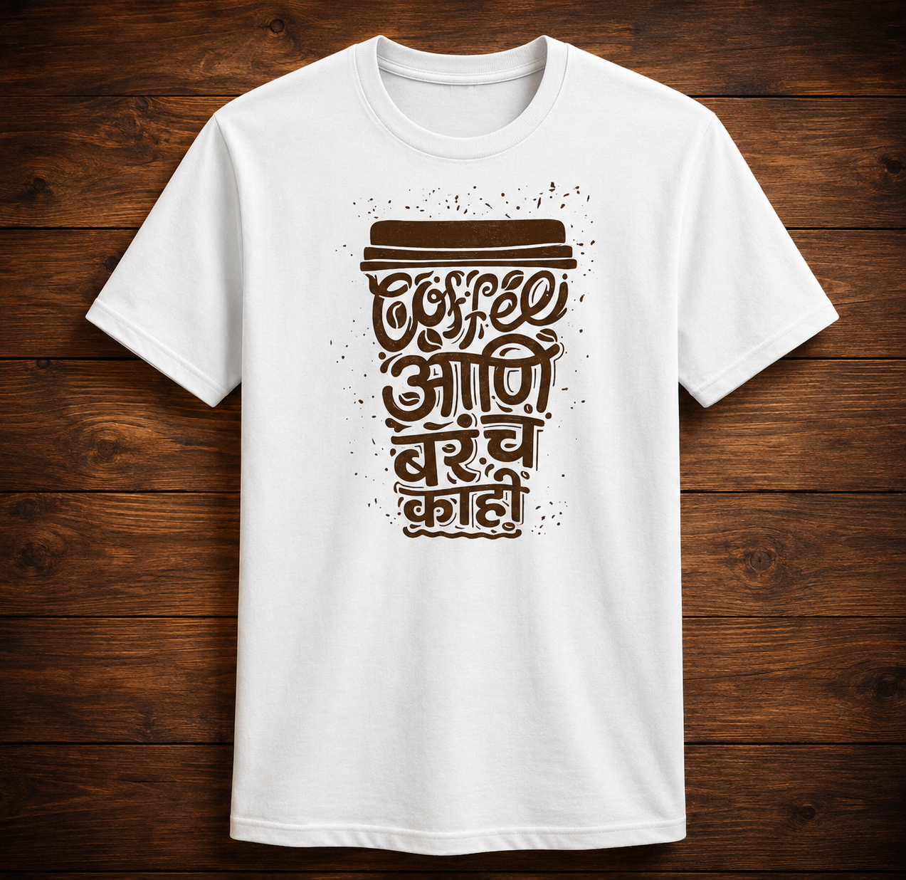 Coffee Ani Barach Kahi – Marathi T-Shirt | Unisex | Firangee