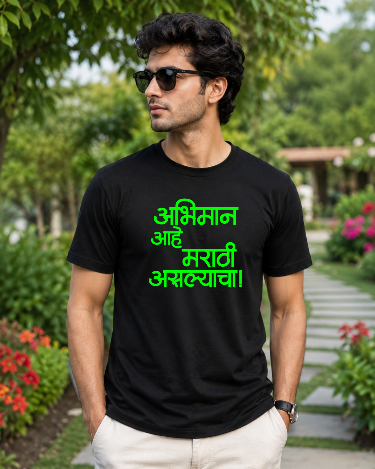 Abiman Aahe Marathi Aslaycha | Marathi T-Shirts | Unisex | by Firangee