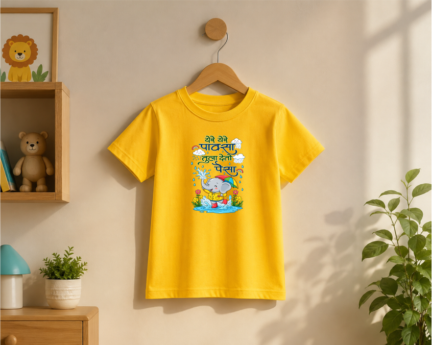 Ye Re Ye Re Pausa | Kids T-Shirt | by Firangee