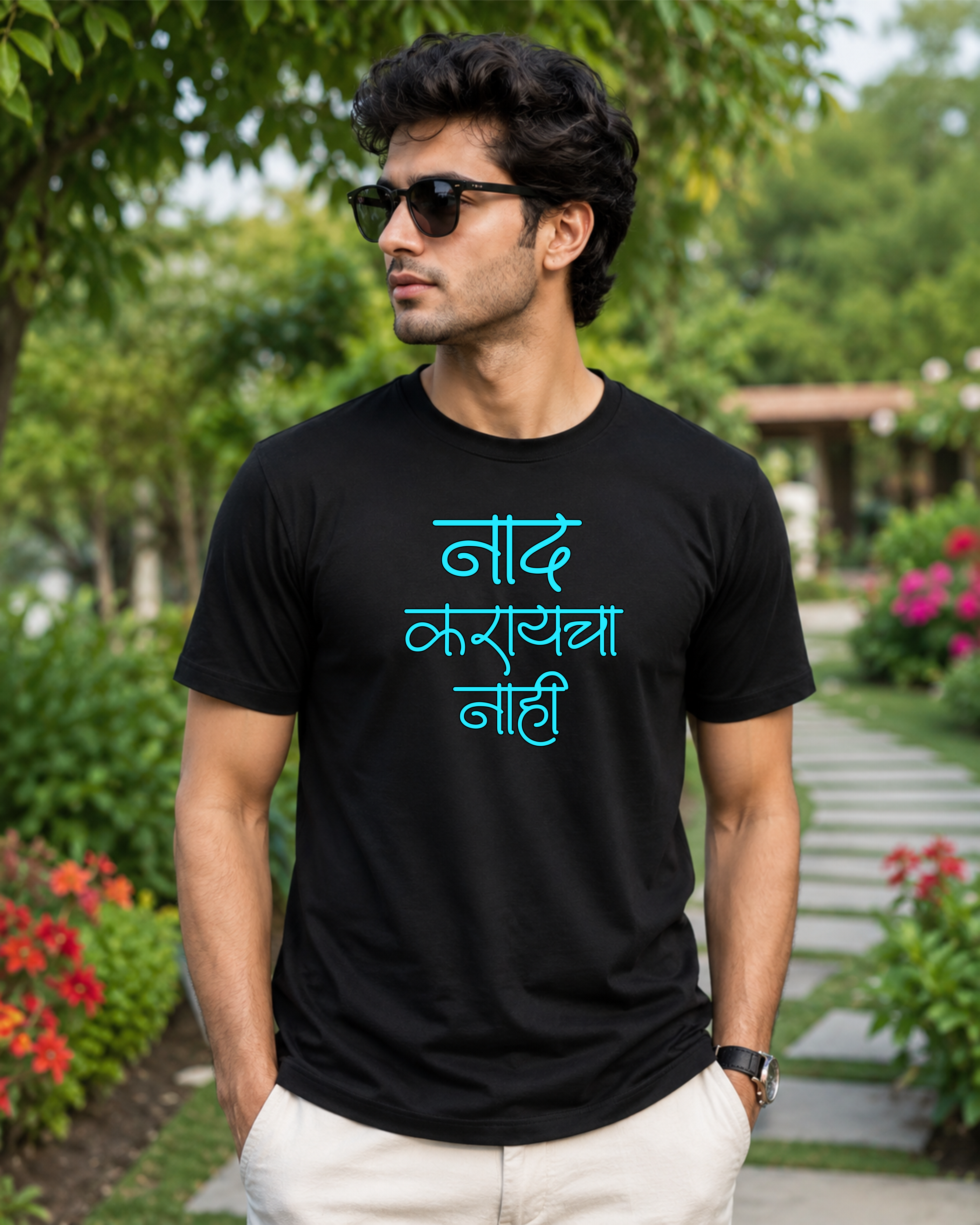 Naad Karaycha Nahi – Marathi T-Shirt | Unisex | Firangee